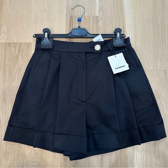 Sandro Yann Pleated Shorts - Picture 3 of 6